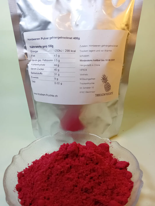 Gefriergetrocknete Himbeeren Pulver 400g