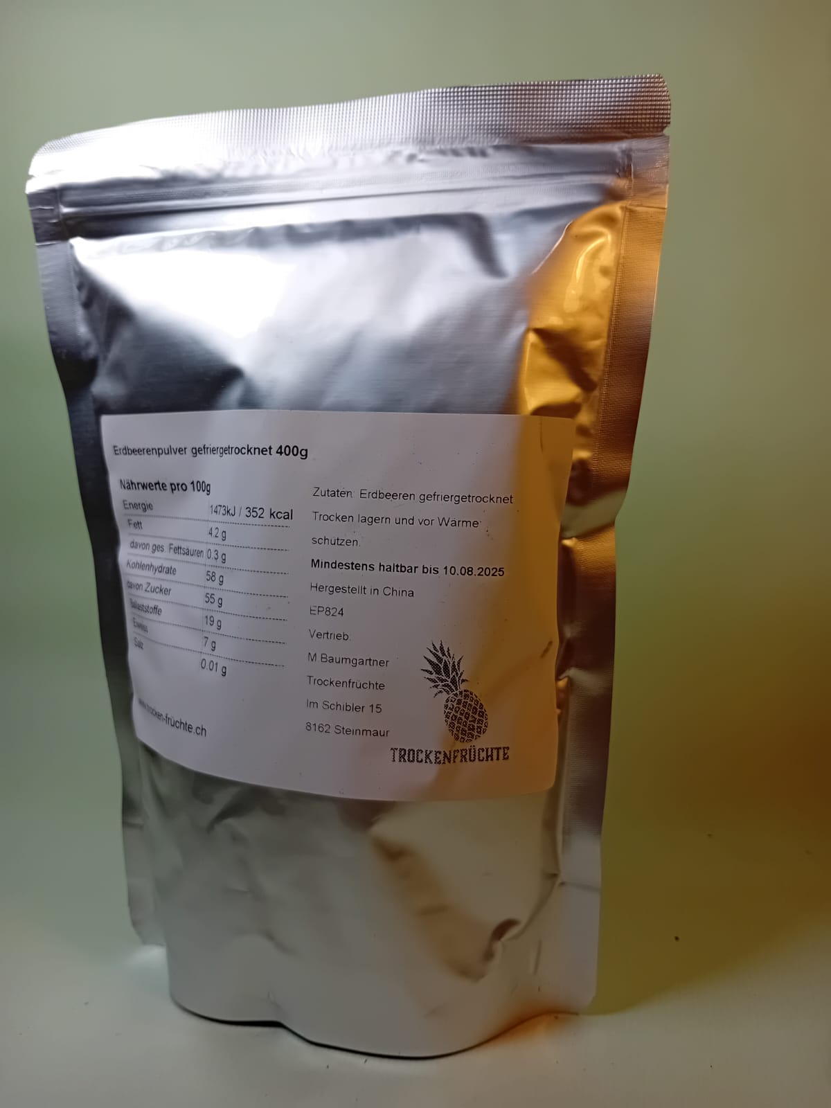 Gefriergetrocknete Erdbeerpulver 400g