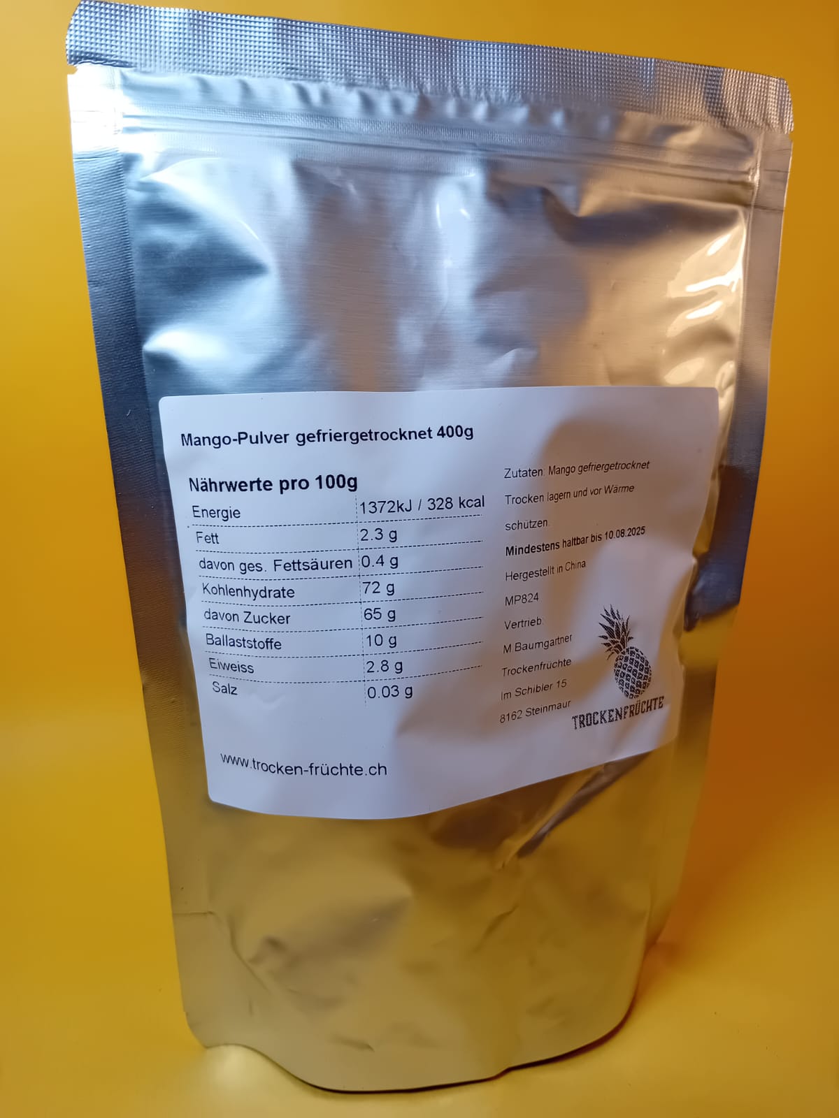 Gefriergetrocknete Mangopulver 400g