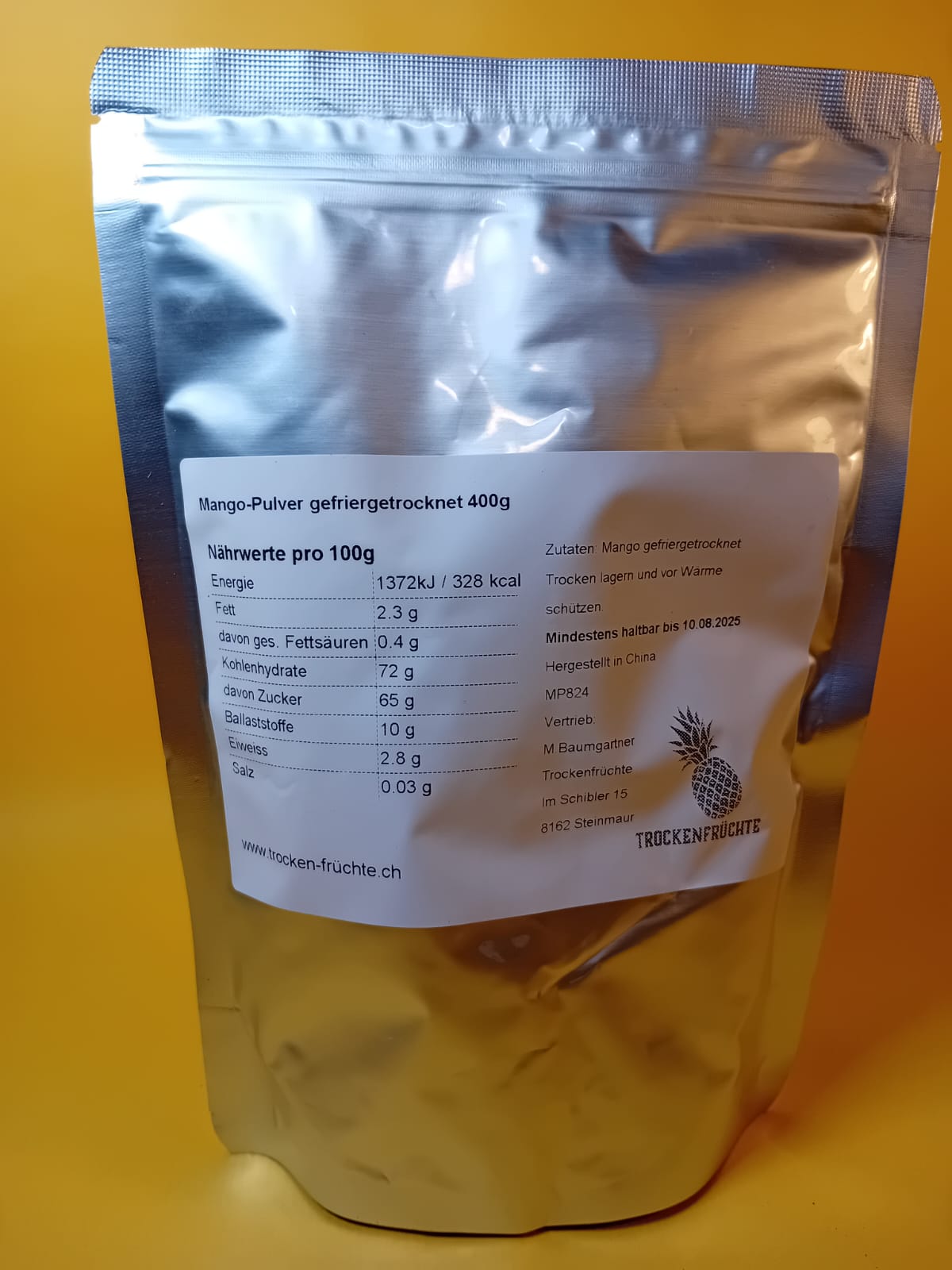 Gefriergetrocknete Mangopulver 400g