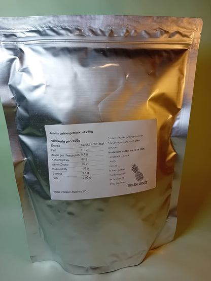 Gefriergetrocknete Ananasstücke 250g