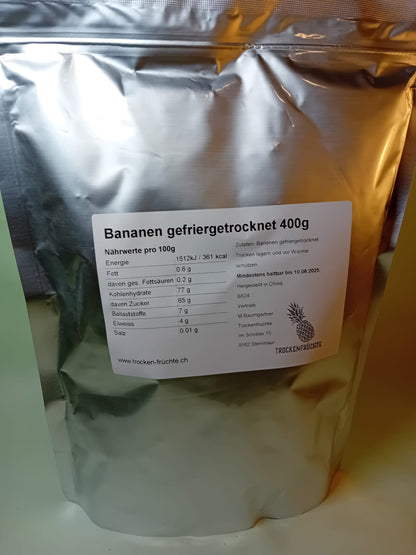 Gefriergetrocknete Bananenscheiben 400g